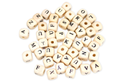 perles en bois - Bijoux messages - 10doigts.fr