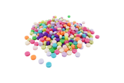 Perles rondes plates - 300 perles - Perles Couleurs Opaques - 10doigts.fr - 2