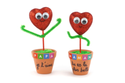 petit coeur dans un pot - Décorations coeurs pour des créations pleines d'amour - 10doigts.fr - 2
