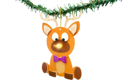 reno de papel - Kits creativos de Navidad para los niños - 10doigts.fr