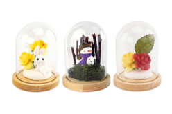Glass Bell with Base - 2 - Snow globe, Bell - 10doigts.com - Snow globe, Bell - 10doigts.fr
