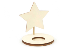 Photophore star bois - Bougeoirs et photophores - 10doigts.fr - 2