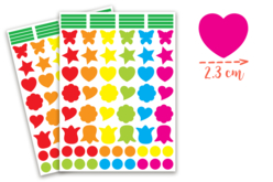planche stickers - Gommettes formes assorties : un univers pour créer sans limite - 10doigts.fr