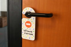 Cartel de puerta de cartón  - Placa de puerta - 10doigts.fr