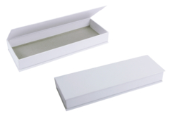 plumier en carton blanc - Boîtes et corbeilles en carton - 10doigts.fr