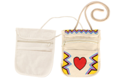 Bolsa con asas de algodón natural 3 bolsillos - Algodón, lino - Textiles - 10doigts.fr