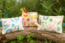 Funda de algodón deco naturaleza - Algodón, lino - Textiles - 10doigts.fr