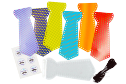 pochettes bonbons cravates - Kits créatifs Fête des Pères : des coffrets tout-en-un pour papa - 10doigts.fr - 2