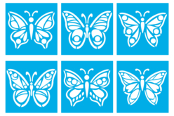 pochoirs papillons assortis - Pochoirs animaux : l’accessoire idéal pour créer vos univers sauvages - 10doigts.fr