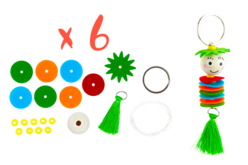 porte clé printemps fleur - Kits clés en main - 10doigts.fr - 2