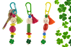 Porte-clés bonhomme porte-bonheur - Perles Pandora - Tendances Bijoux - 10doigts.fr - 2