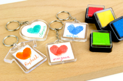 Plastic Keychains - 2 Pieces - 2 - Transparent Plastic - 10doigts.com - Transparent Plastic - 10doigts.fr