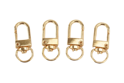 golden carabiner keychains - Clips et mousquetons : les finitions pour vos accessoires DIY - 10doigts.fr