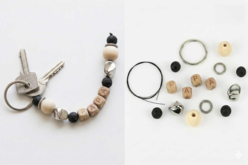 Porte-clés "Papa" en perles de lave - Llaveros - 10doigts.fr