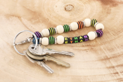 Porte-clés prénom - Perles Intercalaires - 10doigts.fr - 2