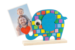 Porte-photo Éléphant en bois  - Cadres photos en bois - 10doigts.fr