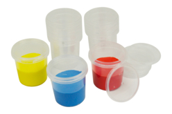 pots hermétiques en plastique transparent - Palettes et rangements - 10doigts.fr