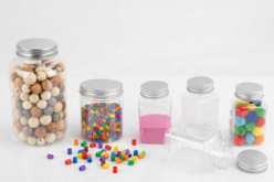 pots transparents rangements - Plástico Transparente - 10doigts.fr