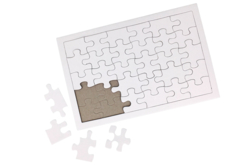 Puzzles petites pièces blancs - 10 puzzles - Puzzles à colorier - 10doigts.fr