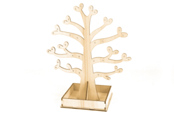 rangement bijoux bois - Objets bois pour la maison - 10doigts.fr