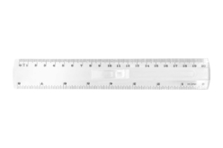 Règle plate en plastique 20 cm - Accessoires de dessin : les outils indispensables des jeunes artistes - 10doigts.fr - 2