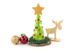 Sapin cône lumineux - Boutons fantaisie et décoratifs pour tous vos DIY - 10doigts.fr - 2