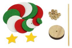 sapin de noël feutrine - Kits créatifs de Noël pour les enfants - 10doigts.fr - 2