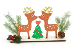 Scene Noel Decoration - Objets en bois Noël - 10doigts.fr - 2