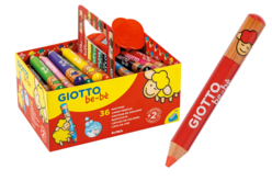 schoolpack giotto bébé crayon - Crayons de couleur pour enfants : du premier gribouillage au dessin d'artiste - 10doigts.fr
