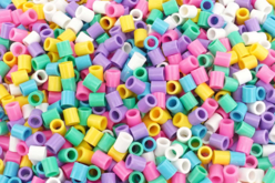Set de 1000 perles à repasser XL, couleurs pastel - Perles à repasser 1 cm - 10doigts.fr - 2