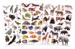 Set de 96 gommettes animaux réalistes  - Des gommettes animaux pour créer et apprendre dès la maternelle - 10doigts.fr - 2