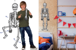 Esqueleto gigante fosforescente y articulado - Kits creativos de Halloween – 10doigts.fr - 2
