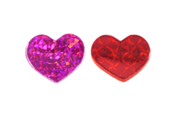 stickers coeurs brillants - Gommettes cœur : des cœurs adhésifs pour vos activités créatives - 10doigts.fr - 2