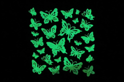 pegatinas mariposas fosforescentes glow - Gomets fosforescentes - 10doigts.fr