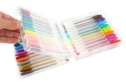 stylo encre gel pailletés métallisés neon pastel - Calligraphie, Ecriture - 10doigts.fr - 2