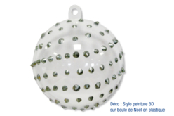 Stylos peinture 3D - Argent pailleté - 30 ml - Peinture et marqueurs à paillettes - 10doigts.fr - 2
