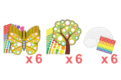 SUPER PROMO : 3 kits gommettes - Kits créatifs avec gommettes : le plein d’idées pour les petits artistes - 10doigts.fr - 2