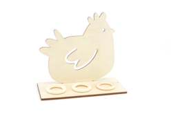 Chicken Holder for Easter Eggs, Wooden - 2 - Easter Decor Supports - 10doigts.com - Easter Decor Supports - 10doigts.fr
