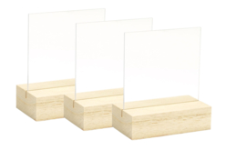 soportes de madera plexi pequeño modelo - Marcos de fotos de madera - 10doigts.fr