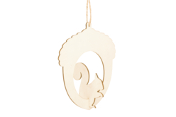 Suspensiones "avellana y ardilla" - 6 unidads - Suspensiones y decoración mural – 10doigts.fr