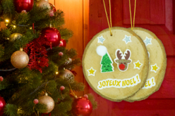 Reindeer Stickers with Pom Poms - 25 pcs - 2 - Christmas Stickers and Labels - 10doigts.com - Christmas Stickers and Labels - 10doigts.fr