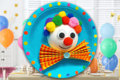 Cuadro payaso en 3D - Pompones para manualidades creativas - 10doigts.fr