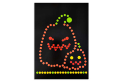 cuadro gomets calabaza - Kits creativos de Halloween - 10doigts.fr