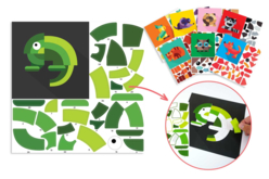 tableaux animaux gommettes - Kits créatifs avec gommettes : le plein d’idées pour les petits artistes - 10doigts.fr
