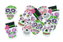 tête de mort stickers - Stickers mousse : donnez du volume à vos créations - 10doigts.fr - 2