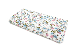 tissu à fleurs rose et bleu - Coupons de tissus - 10doigts.fr