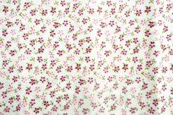 tissu en coton fleurs rouges - Coupons de tissus - 10doigts.fr - 2
