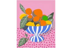 Toile imprimée à peindre - Les fruits - Peinture aux numéros - 10doigts.fr - 2