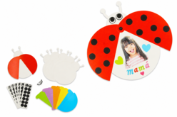 Juego de 6 tarjetas de mariquitas móviles - colores surtidos - Kits listos para usar - 10doigts.fr