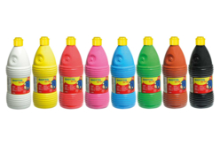 GIOTTO Baby Gouaches, 1 litre - 8 bottles - Baby Paints – 10doigts.fr